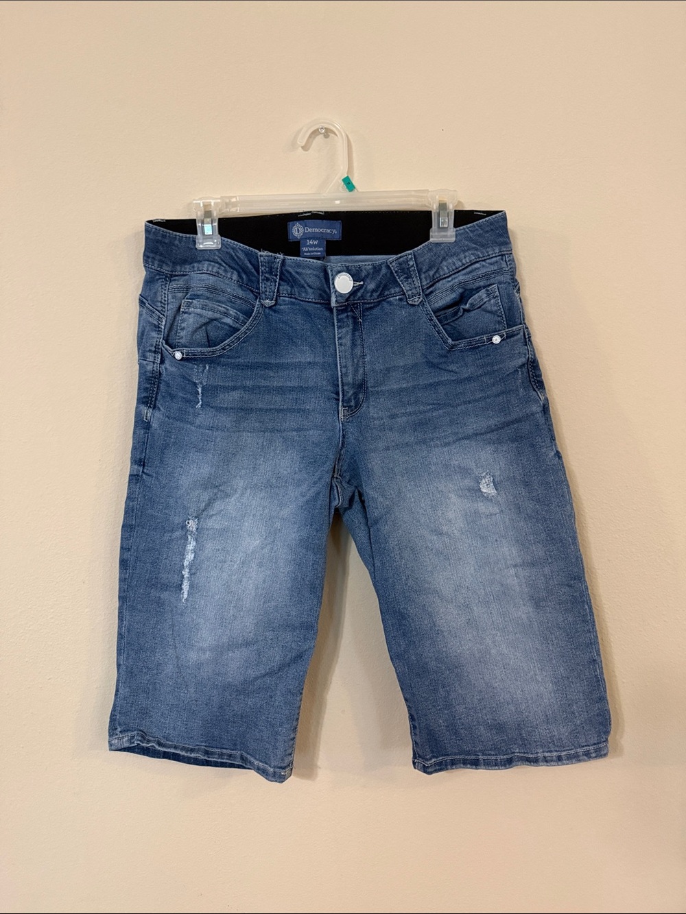 Democracy Faded Blue Men’s Jean Shorts